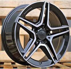 Mercedes-Benz Ζάντες Αλουμινίου Αυτοκινήτου ET40 Black Face Machined