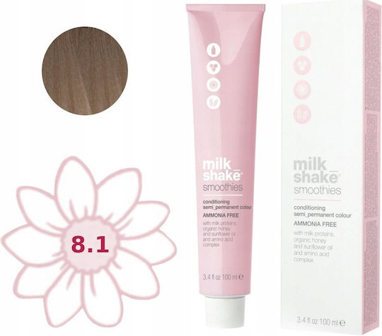Milk Shake Smoothies Προσωρινή Βαφή Μαλλιών 8.18a 100ml
