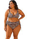 Set Bikini με Ελαφριά Ενίσχυση Animal Print