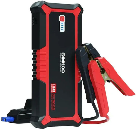 Gooloo Portable Car Battery Starter 4000mAh with USB / Flashlight 12V