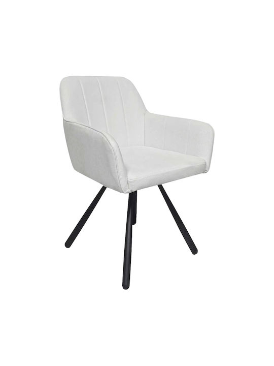 Kinuz Dining Chairs with Fabric Upholstery Beige 2 pcs 55x60x86cm
