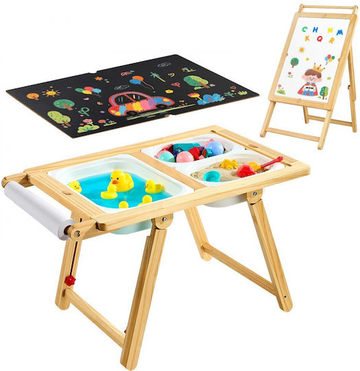 Kids Table Wooden Beige Vevor Kids Table Wooden Beige Vevor