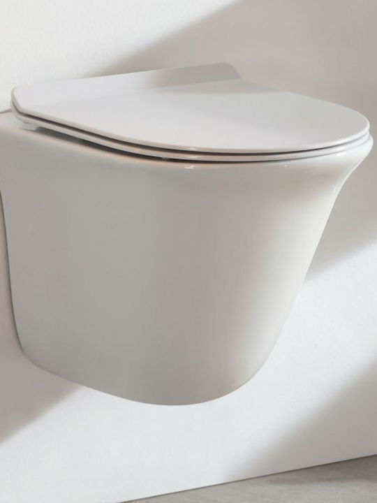 Gloria Gloria Wandhängende Toilette Weiß