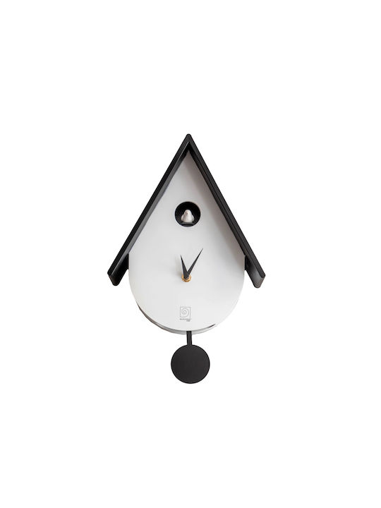 Mascagni Wall Clock With Pendulum White 40x23.5cm