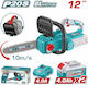 Total Αλυσοπρίονο Μπαταρίας 2x4Ah Brushless 20V 4.6kg με Λάμα 30.48cm