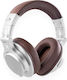 Vonyx HDX120WSN Ασύρματα / Ενσύρματα Over Ear Ακουστικά με 75 ώρες Λειτουργίας Ασημί