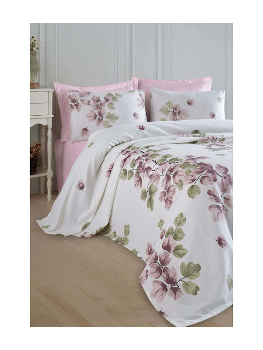 SteweHome Pique Single Blanket 160x230cm Pink