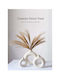 SteweHome Set of White Stone Decorative Vases