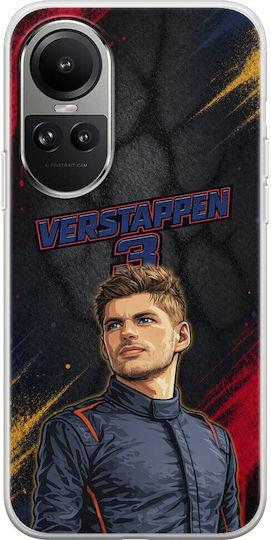 Θήκη Pole Position Collection Max Verstappen Oppo Reno 10 Pro 5g Flexible Tpu Διάφανη Σιλικόνη