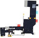 Apple iPhone 5s Cablu flexibil de încărcare conector + mufă audio microfon alb original