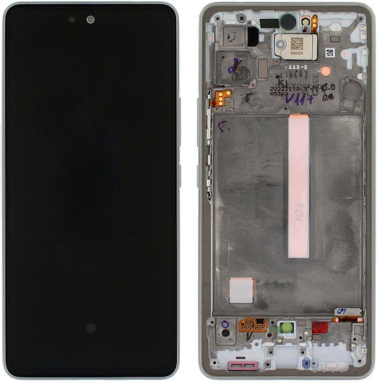 Samsung A536b Galaxy A53 5g Lcd Touch White Frame Original Gh82-28024b/28025b Service Pack