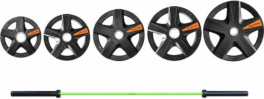 MegaFitness Olympic Type Plate 1 x 5kg Φ50mm with Handles