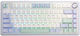 Aula F75 Gaming Mechanical Keyboard Tenkeyless with RGB Lighting (English US) Purple/Beige/Green