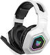 Onikuma T209 Ασύρματο Over Ear Gaming Headset με σύνδεση Bluetooth Λευκό for PC