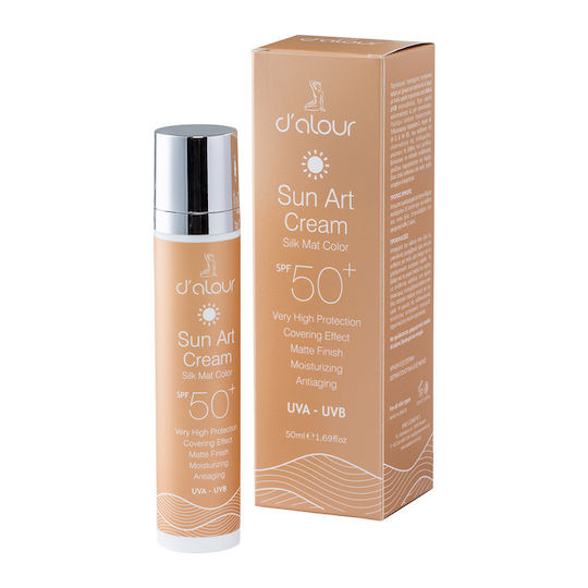 D'Alour Sun Art Αντηλιακή Κρέμα SPF50+ με Χρώμα 50ml