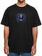 Oversized T-shirt Stylized Woman Swirling Hair Pop Culture Black