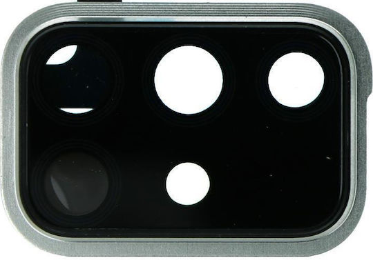 Samsung A715f A716f Galaxy A71 Rückkamera-Objektivrahmen Silber Original