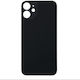 Apple iPhone 12 mini Capac baterie + adeziv gaură mare negru OEM logo