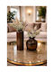 SteweHome Set Decorative Vases Wooden Brown 2 Pieces