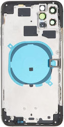 Apple Iphone 11 Pro Max Back Battery Door Cover Middle Frame Housing Small Parts Black Oem Logo Apple Iphone 11 Pro Max Back Battery Door Cover Middle Frame Housing Small Parts Black Oem Logo