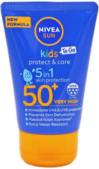 Nivea Protect & Care SPF50 Αδιάβροχο Παιδικό Αντηλιακό Γαλάκτωμα 50ml