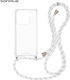 Silicone Case Strap Sonique Armor Clear Oppo Fi...
