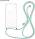 Silicone Case With Cord Sonique Armor Clear Opp...