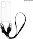 Silicone Case Strap Sonique Armor Clear Motorol...