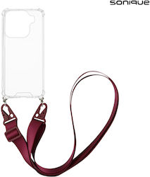 Silicone Case Strap Sonique Armor Clear Oppo Fi...