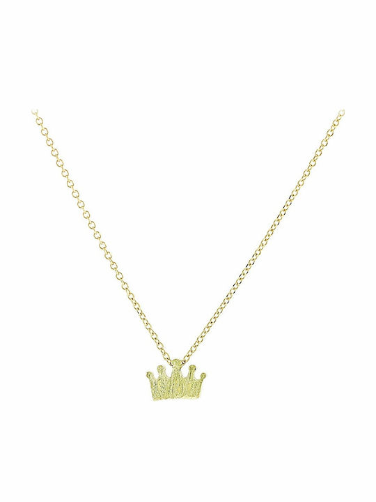 Senzio Belibasakis Necklace with Tiara Design in 9 K Gold