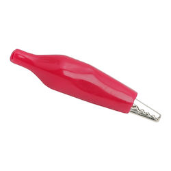 10 Rote 35 Mm Krokodilklemmen PVC Isolierung 5a Elektrischer Verbindungsstück