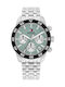 Tommy Hilfiger Men's Watch 46mm Battery Chronograph with Silver Metal Bracelet