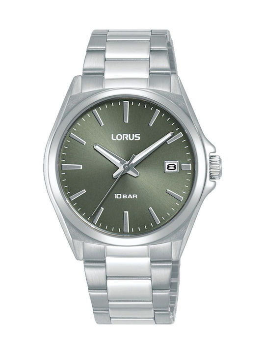 Lorus Sports Womens Battery Watch With Silver Metal Bracelet