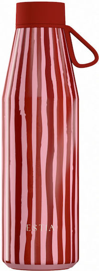 Estia Flow Save the Aegean Recyclable Thermos Bottle Stainless Steel BPA Free 500ml Viva Stripe