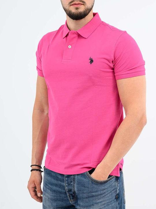 U.S. Polo Assn. King Polo Bluză cu mânecă scurtă Fuchsia