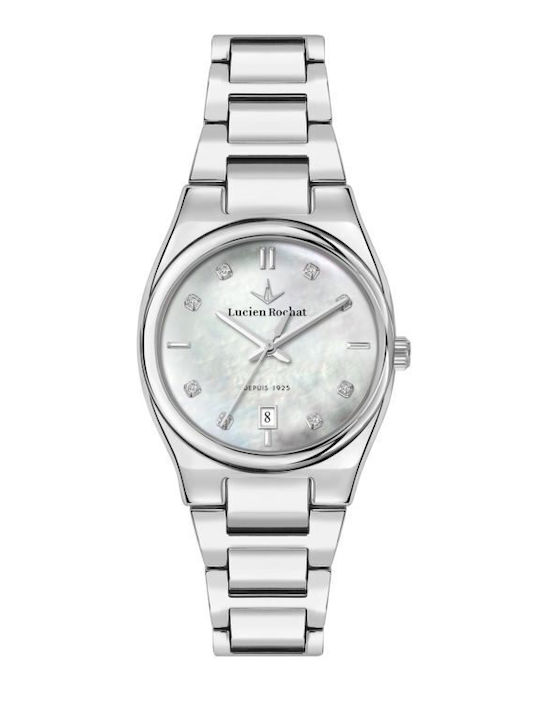 Lucien Rochat Γυναικείο Ρολόι 34mm Μπαταρίας με Ασημί Ατσάλινο Μπρασελέ