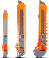 Universal Cutter Knife Set 3 Pieces Segmented Blades 9 Mm 18 Mm