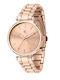Chronostar Women's Watch 35mm Battery with Pink Gold Metal Bracelet