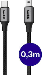Buddi Flex USB-C Masculin - Mini USB-A 12W Buddi Flex USB-C Masculin - Mini USB-A 12W