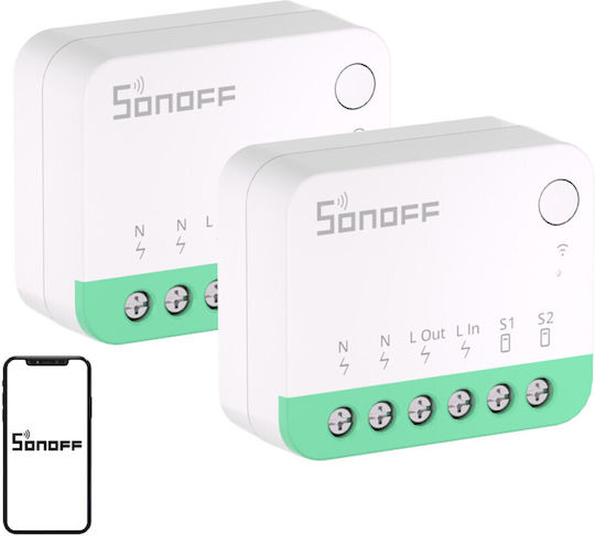 Sonoff Minir4m Comutator inteligent Wi-Fi 10A 2 bucăți