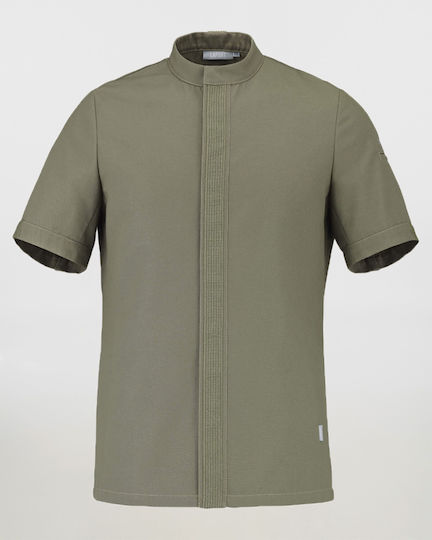 Lafont Chef Jacket Male Khaki With Short Sleeve