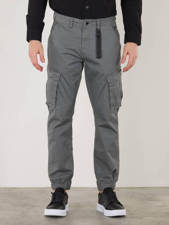 Rebase Pantaloni Cargo cu Croială Lejeră Gri În...