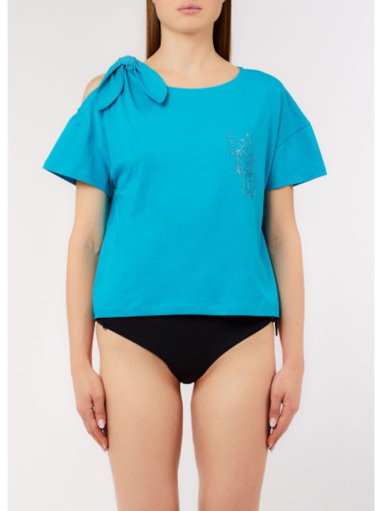 Women's Petrol Blue T-shirt