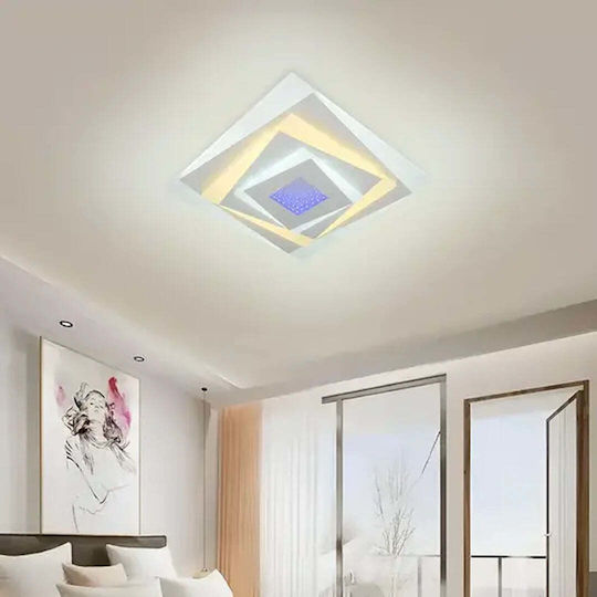 Alista Home Πλαφονιέρα Οροφής Λευκή με Ενσωματωμένο LED
