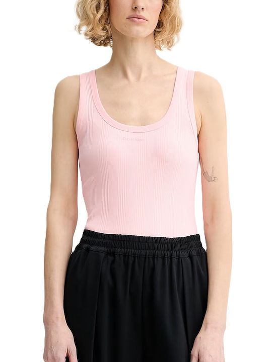 Calvin Klein Γυναικεία Μπλούζα Βαμβακερή Ροζ