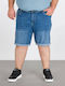 Herren Denim Shorts Blau
