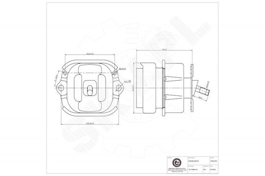 Αριστερό Στήριγμα Κινητήρα Bmw X5 X6 22116865145