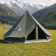 Vevor Canvas Camping Teepee Storage Green 4 Seasons