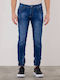 Herren Jeanshosen Slim Fit Blau