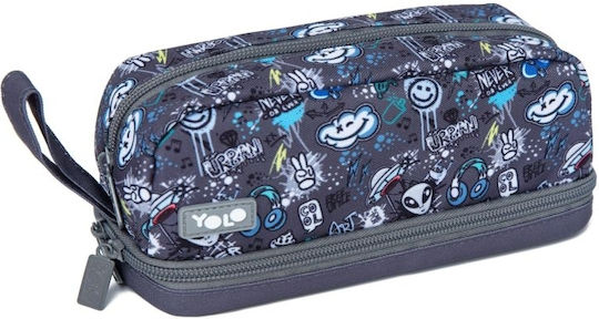 Yolo Pencil Case Cylinder Black Various Designs/Colours